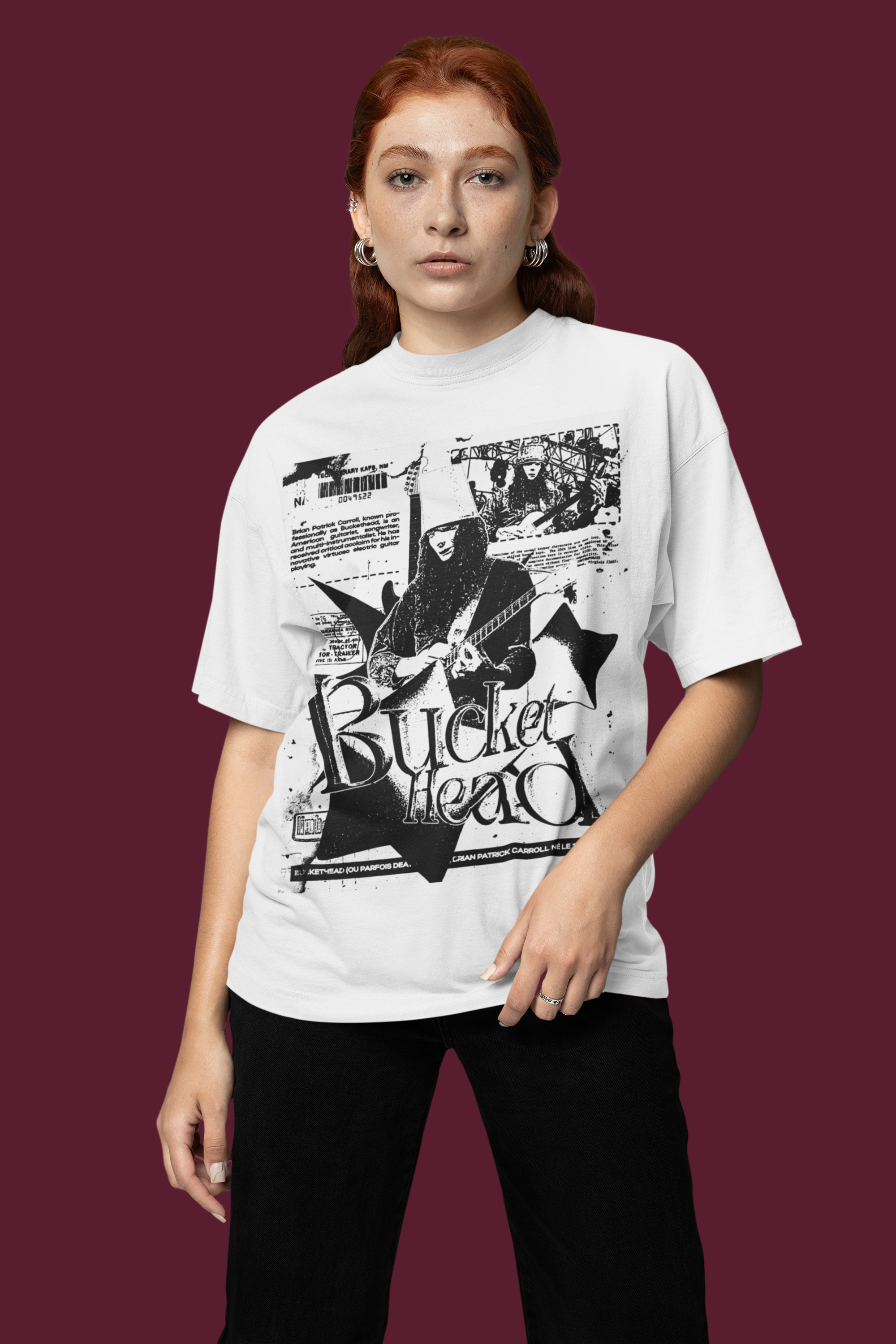 【極美品】 Freewheelers Bucket Head Shirts Buckethead Oversized T-Shirt – Unleash Your Inner Rockstar – UNDEAD