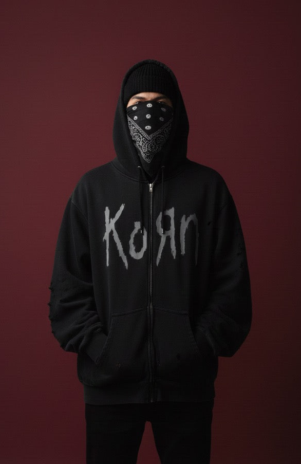 Korn Blackout Zip Hoodie