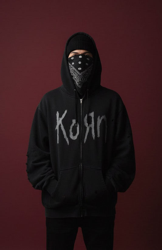 Korn Blackout Zip Hoodie