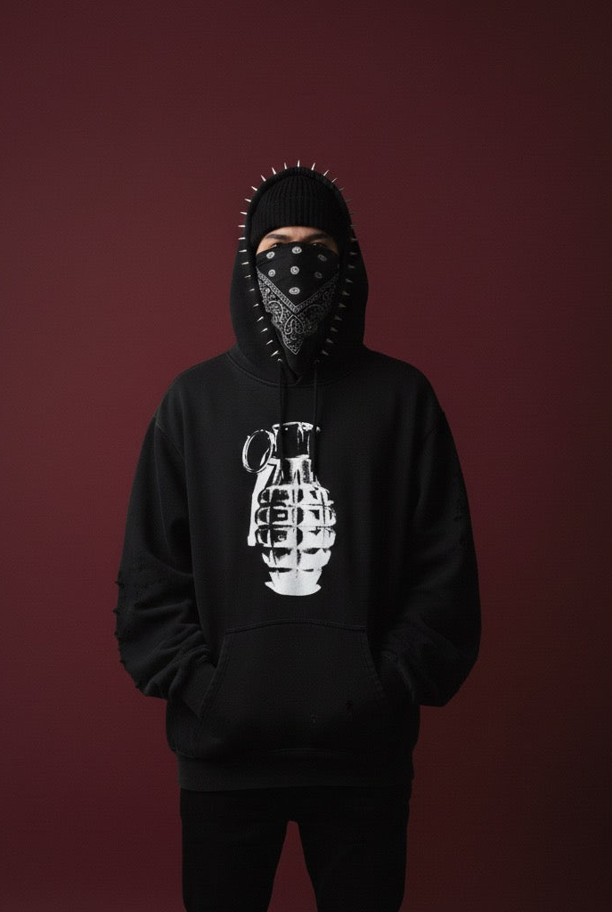 Grenade Heavyweight Hoodie — STUDDED
