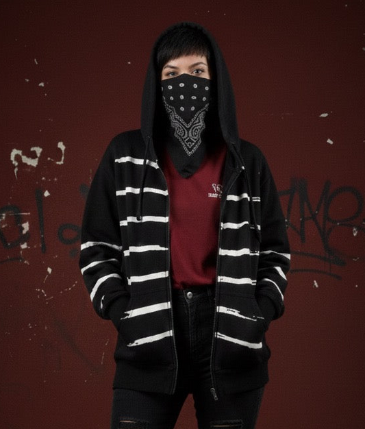Bandit Stripe Zip Hoodie