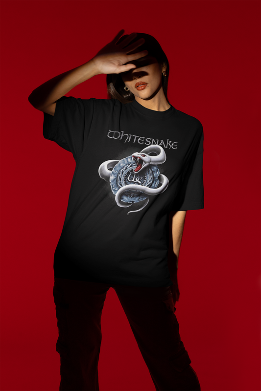 WHITESNAKE OVERSIZED T-SHIRT – CLASSIC CREST ROCK EDITION