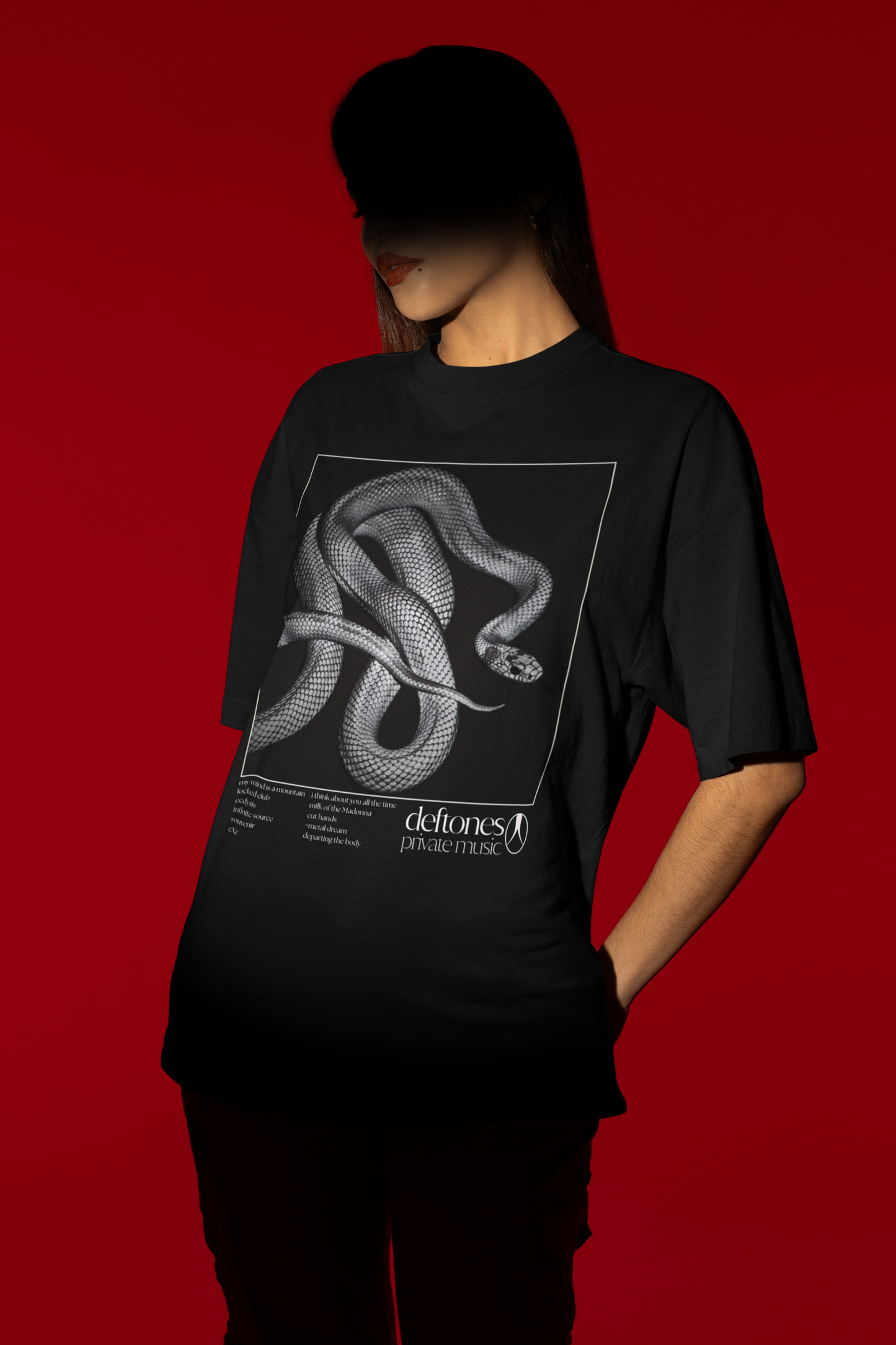 Deftones Private Music Oversized T-Shirt