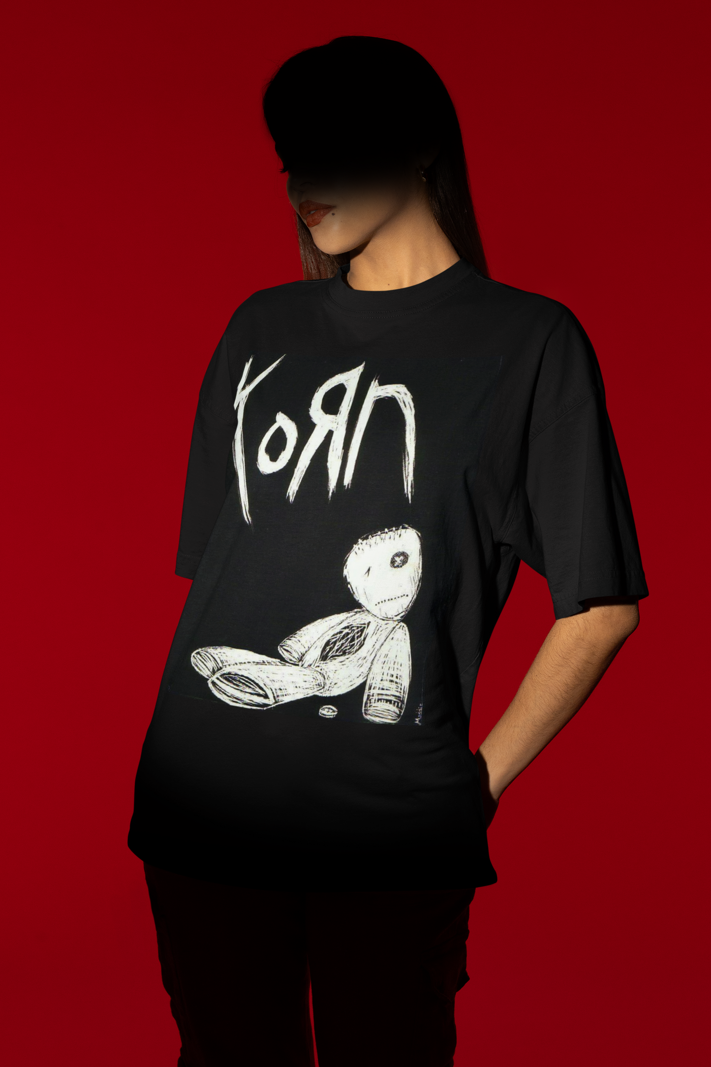 Korn Oversized Tee – Nu Metal Legacy