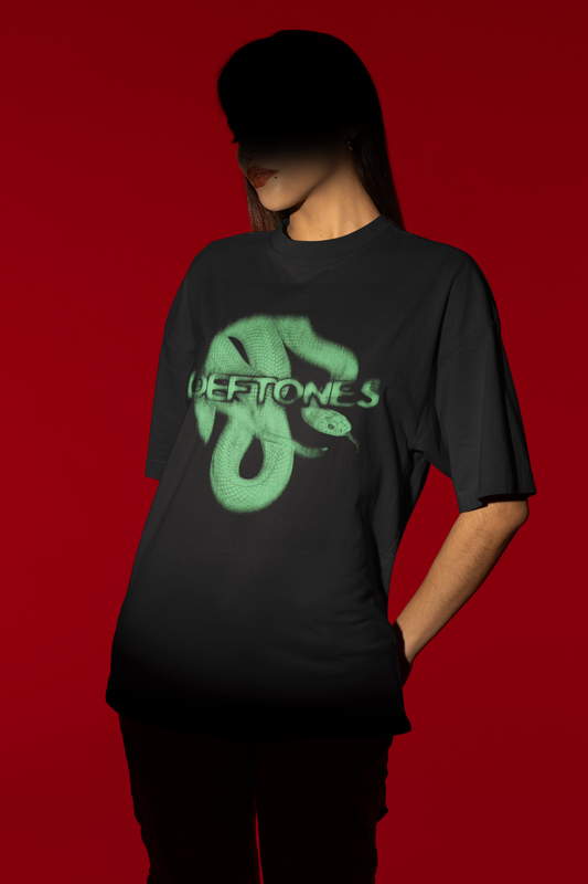 Deftones Green Oversized T-Shirt