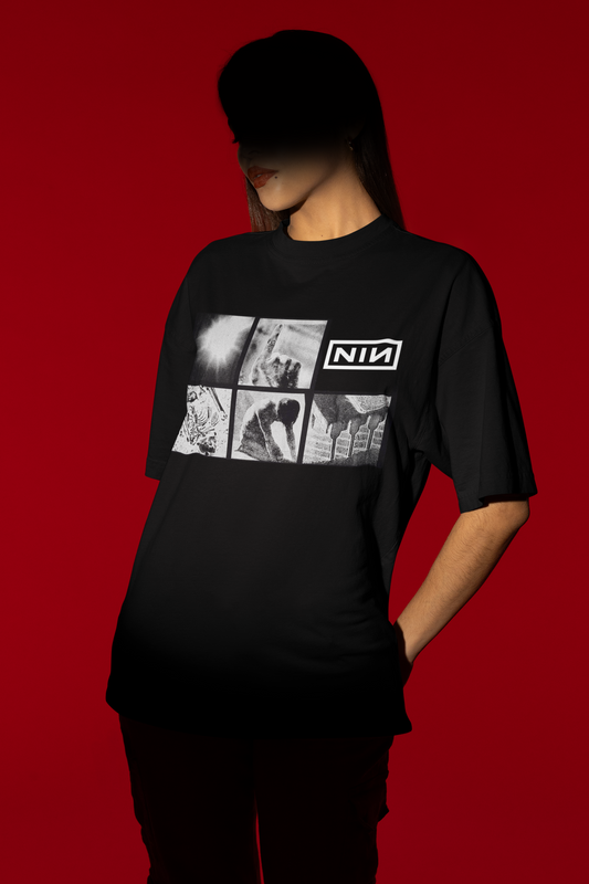 Nine Inch Nails Oversized Tee – Industrial Rebellion