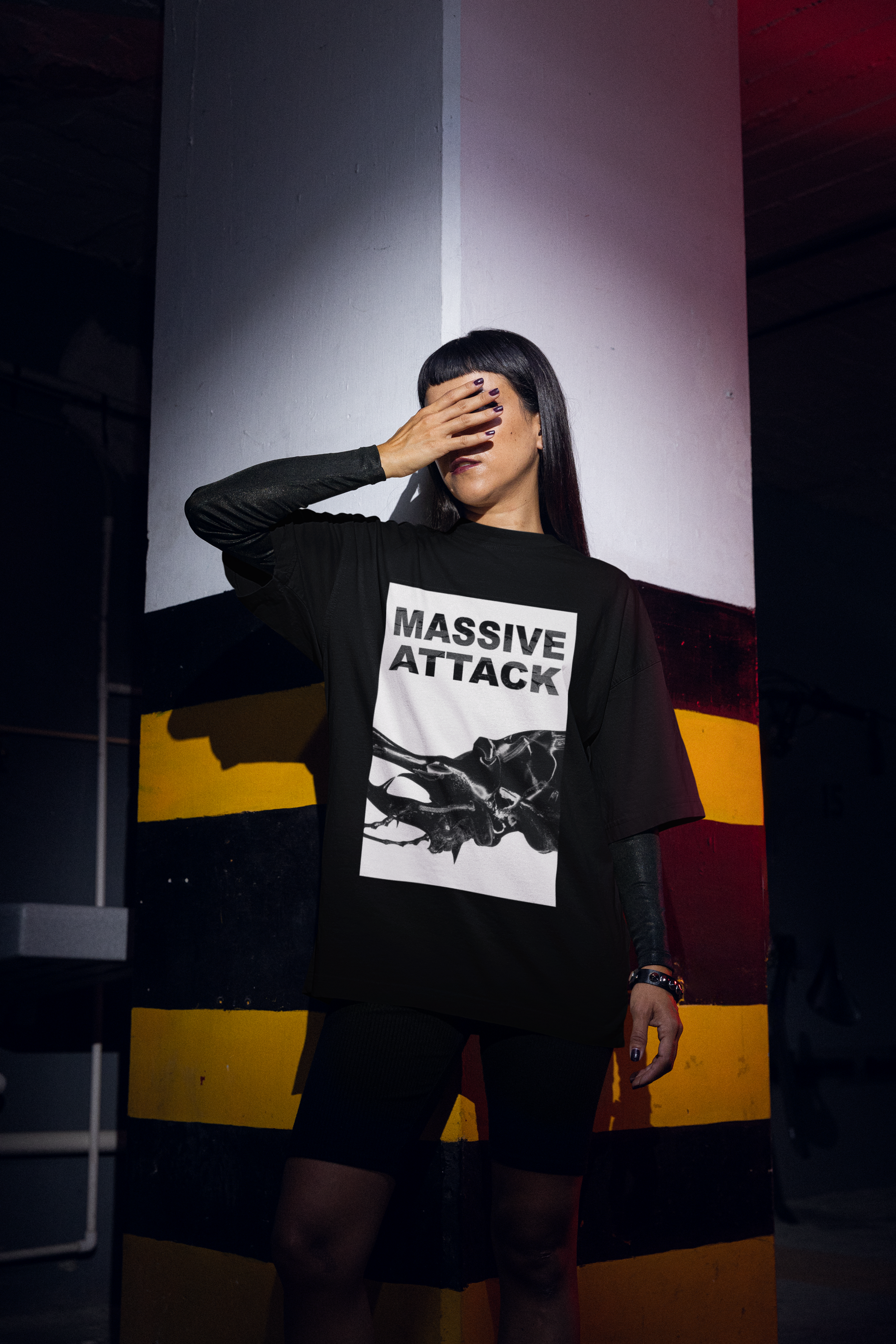 Massive Attack Oversized T-shirt | Unisex Custom Band Tees – UNDEAD