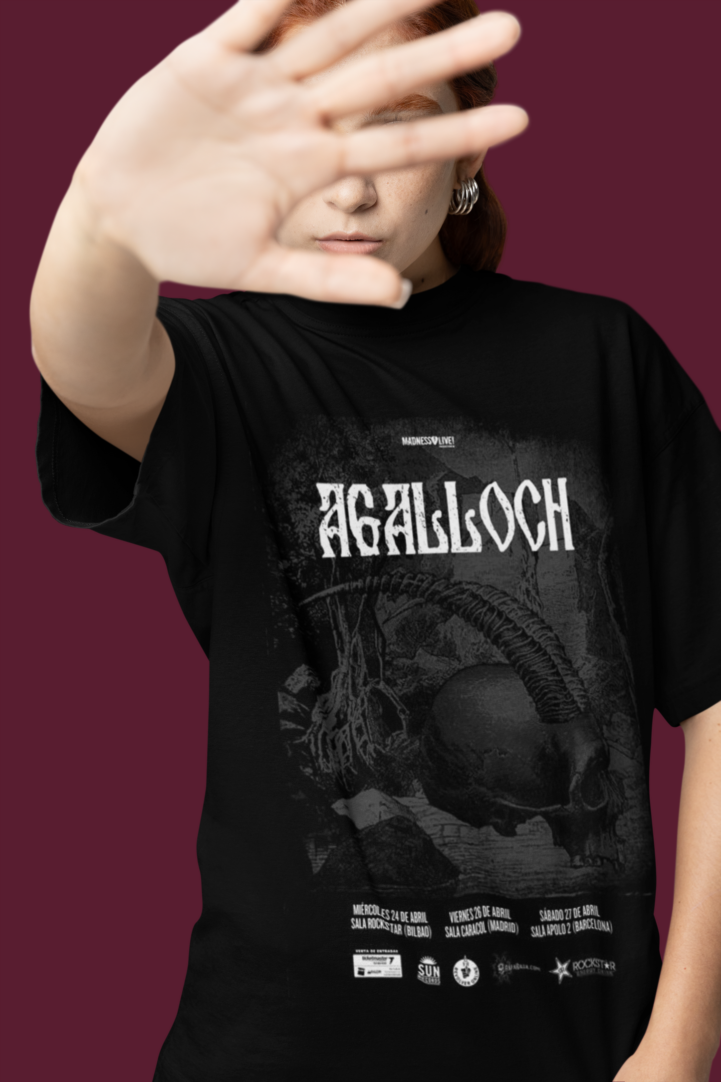 Undead Agalloch Oversized T-Shirt