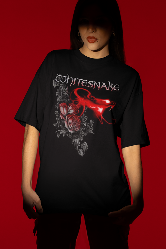 WHITESNAKE OVERSIZED T-SHIRT – DARK ROMANCE ROCK EDITION