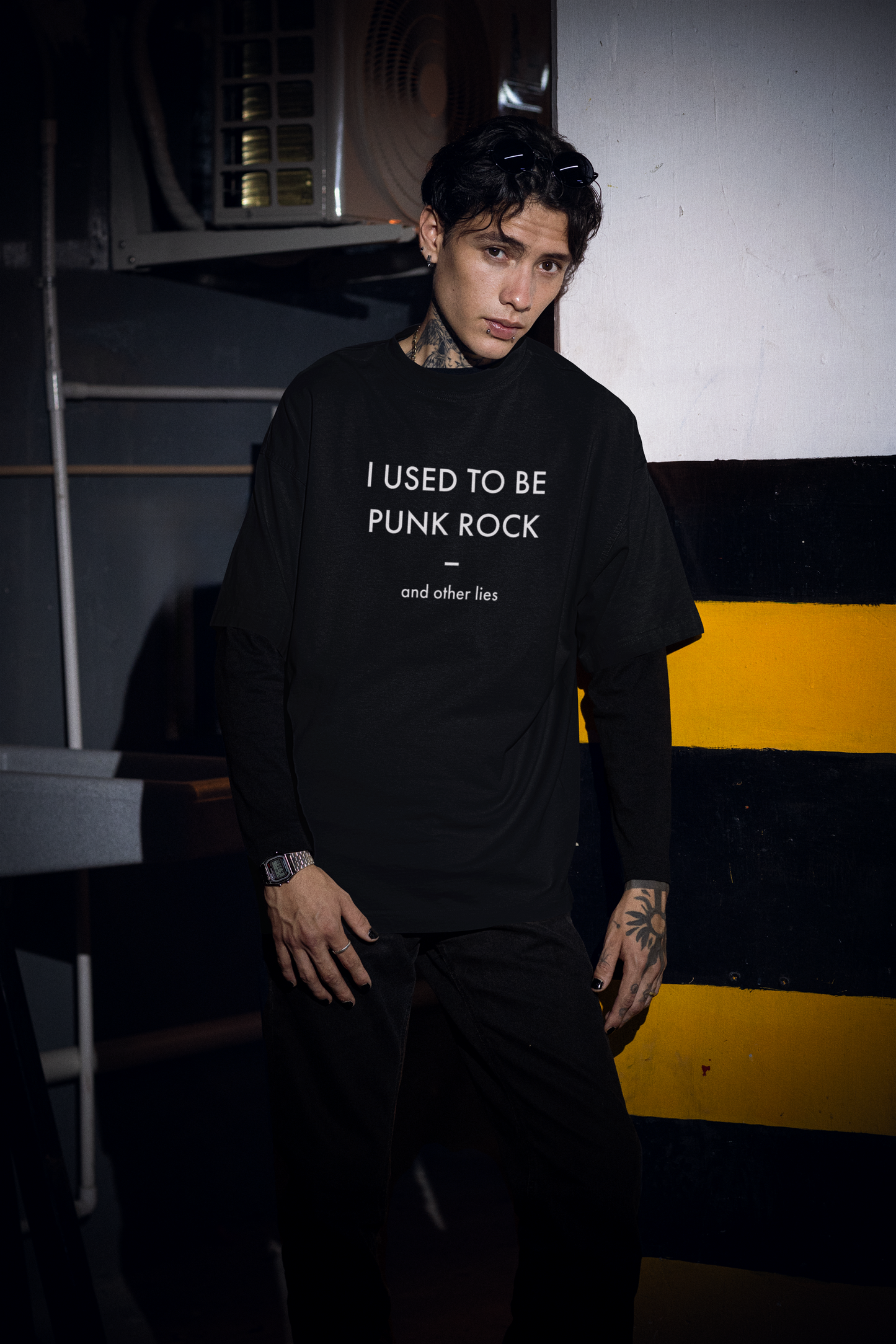 Punk Rock And Other Lies Oversized Tshirt